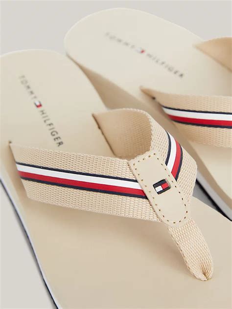 tommy hilfiger wedge flip flops